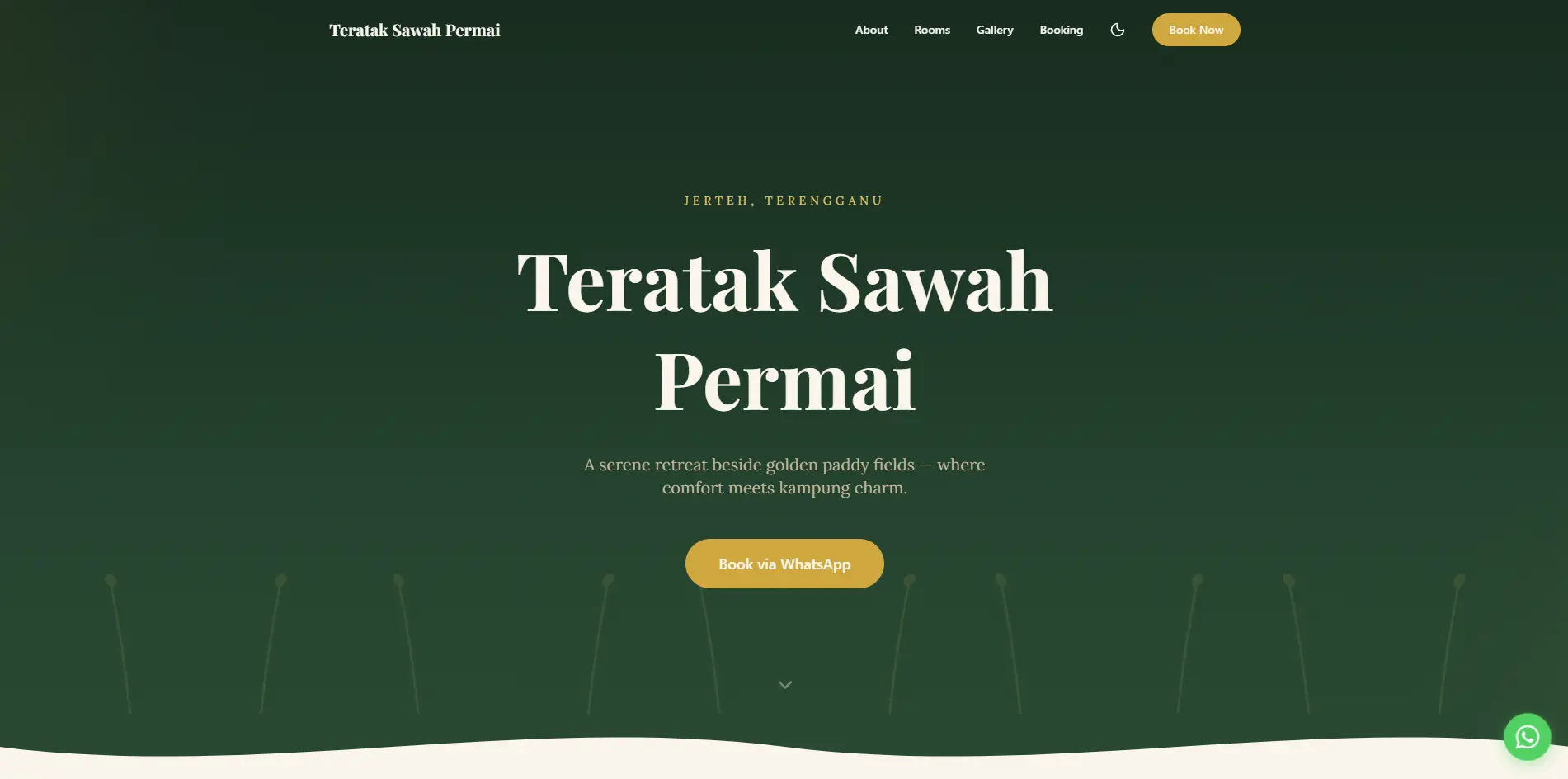 Screenshot of Teratak Sawah Permai